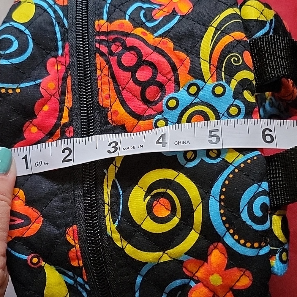 Backpack Quilted Multi Color Paisly Inspired Prin… - image 8